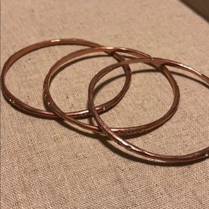 Stella & Dot Rose Gold Bangles